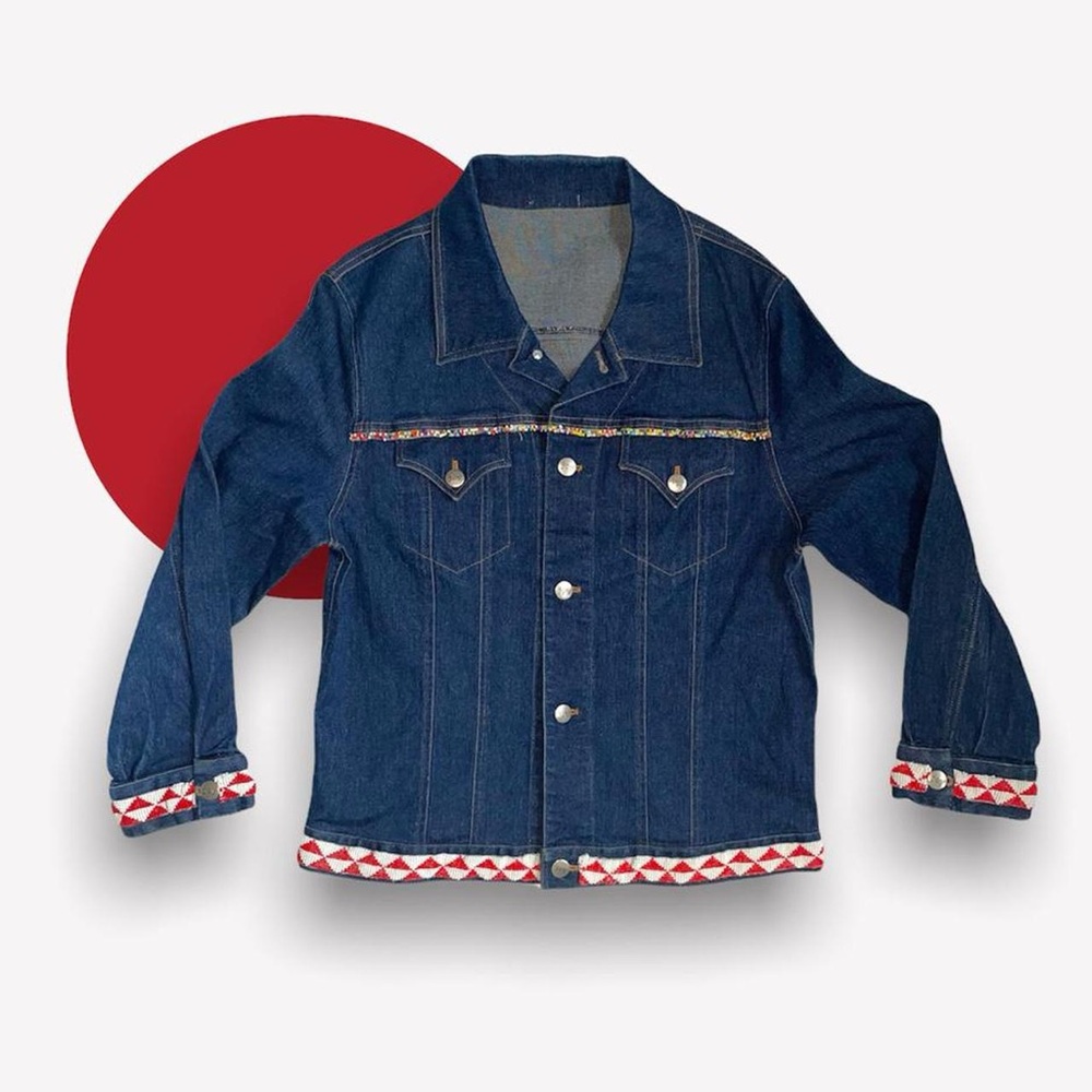 🛰JOY beaded fringe denim jacket🛰